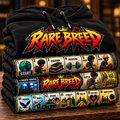 Rare breed black Hoodie with snake and ladders print