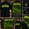 Rare breed Black T-shirt with retro phone snake edition